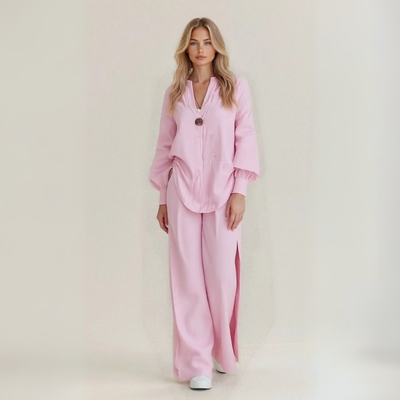 Amanda | Handcrafted Linen-Cotton Blend Set