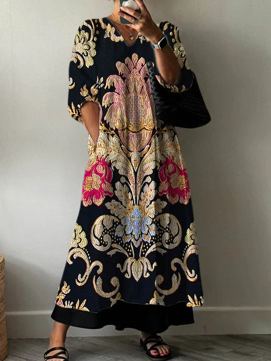 Elegant Print Dress