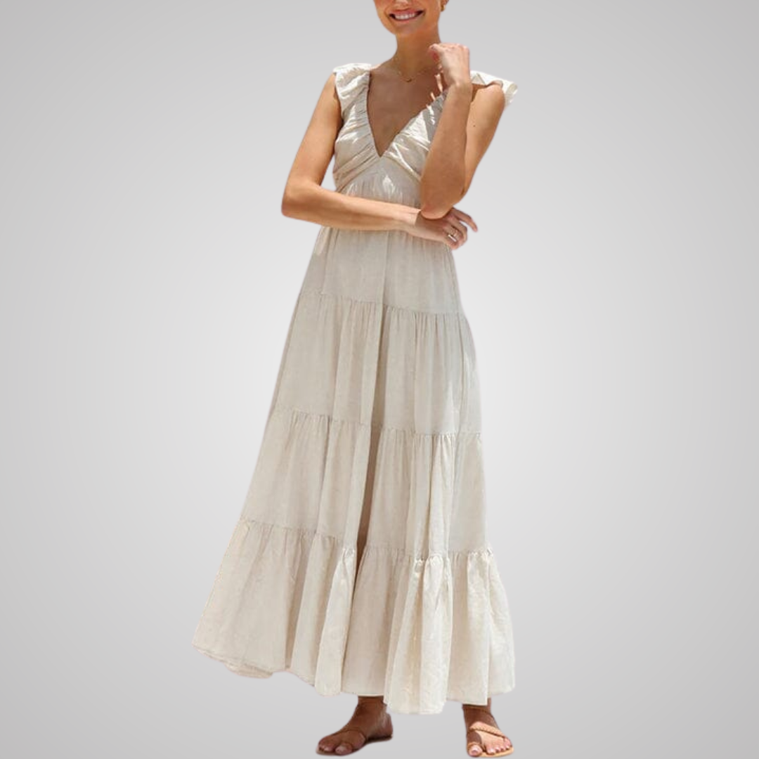 Ophelia™ | Elegant Ruffled Maxi Dress