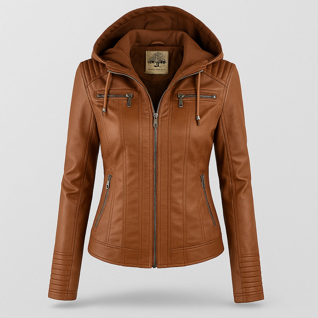 Brielle | Women’s Weather-Resistant Leather Jacket | Durable Style