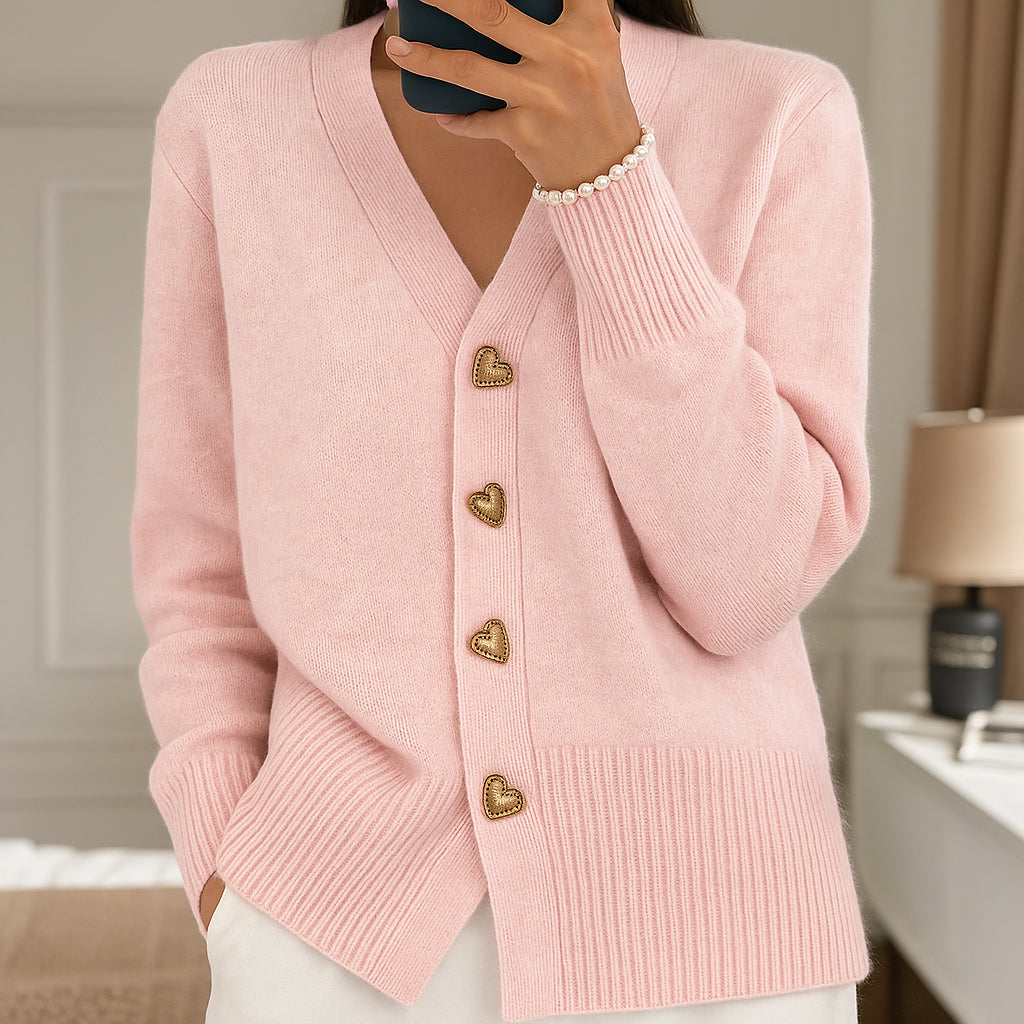 Alyra | Women Buttoned Knit Cardigan | Light Comfort