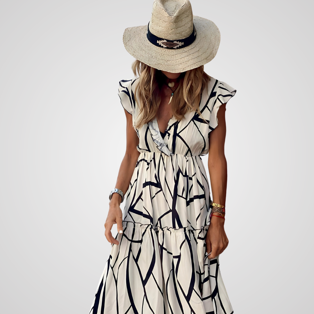 Maddie | Elegant Printed Dress