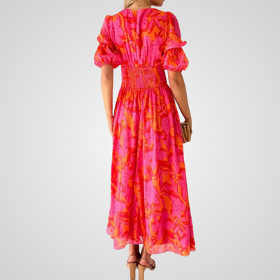 Doriana | Maxi Dress in Rose Red