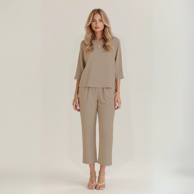 Silvia | Handcrafted Linen & Cotton Set