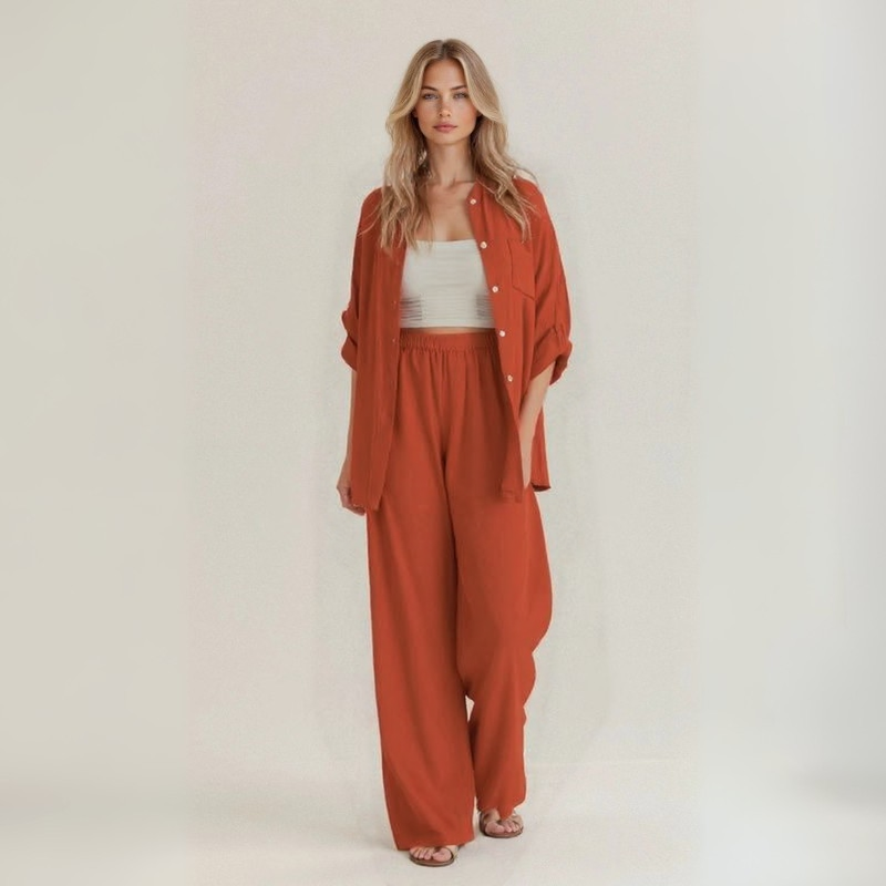 Alba | Casual Two-Piece Set in Handcrafted Linen