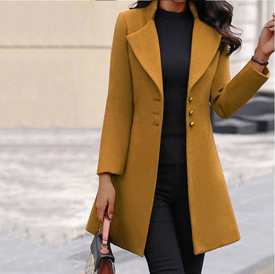 Chase | Women's Sleek Buttoned Coat | Sophisticated & Modern