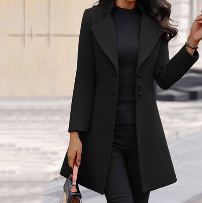 Chase | Women's Sleek Buttoned Coat | Sophisticated & Modern