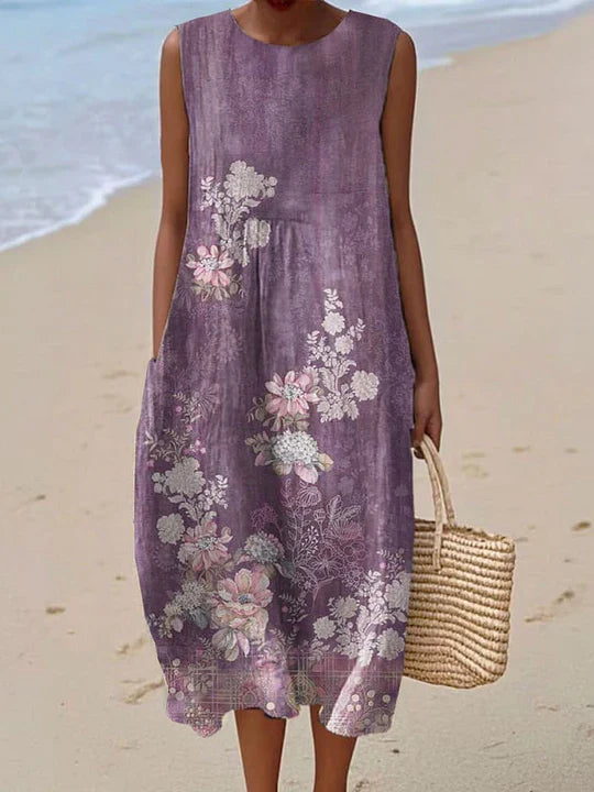 Dalph - Summer Dress with Geometric Print
