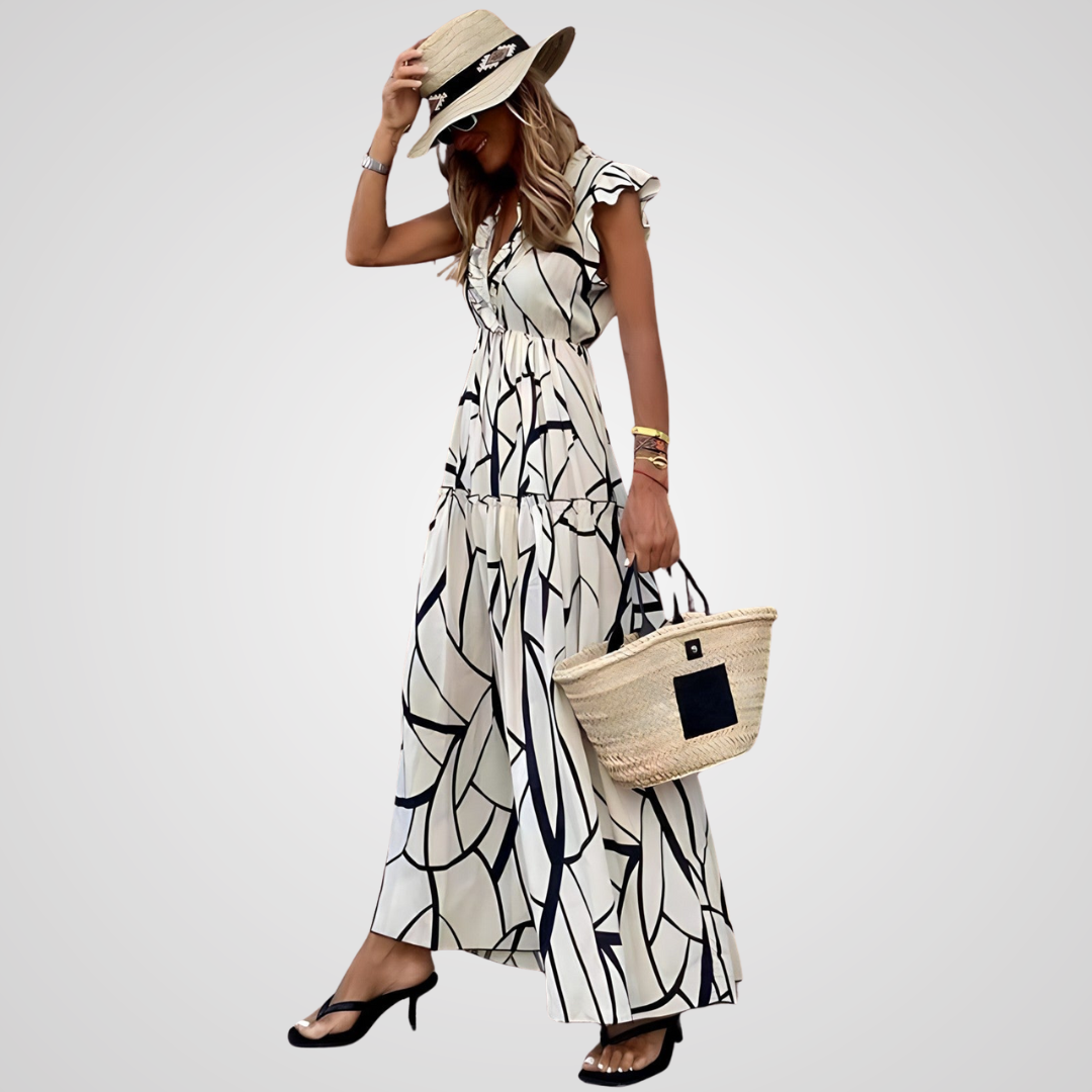Maddie | Elegant Printed Dress