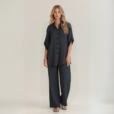 Alba | Casual Two-Piece Set in Handcrafted Linen