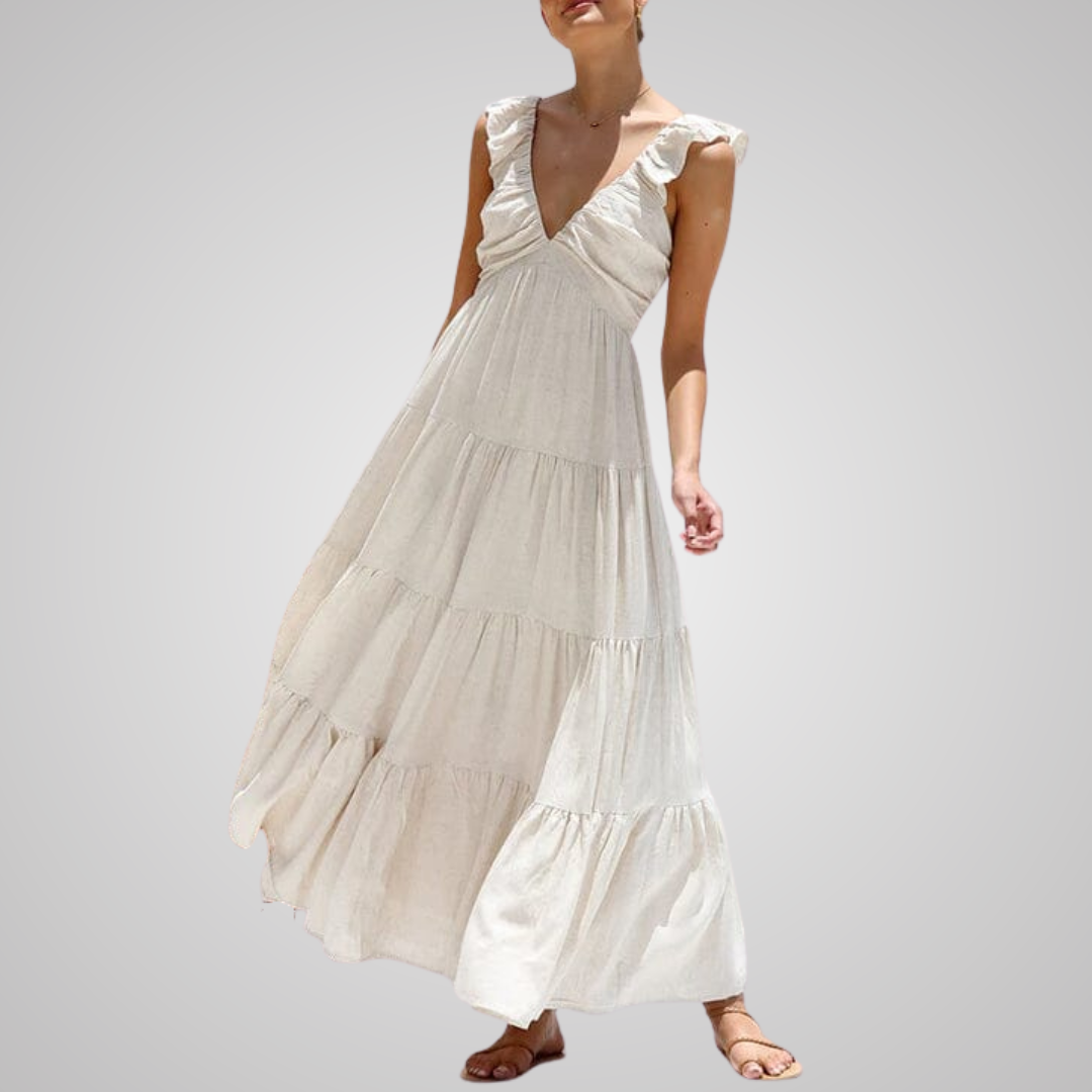 Ophelia™ | Elegant Ruffled Maxi Dress