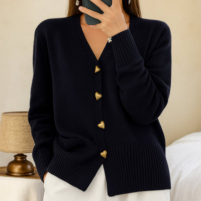 Alyra | Women Buttoned Knit Cardigan | Light Comfort