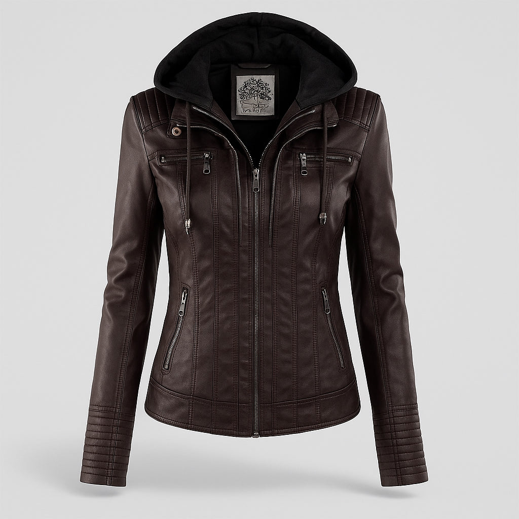 Brielle | Women’s Weather-Resistant Leather Jacket | Durable Style