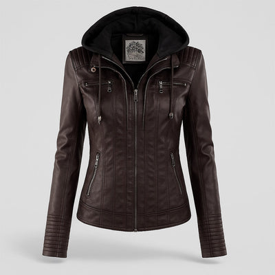 Brielle | Women’s Weather-Resistant Leather Jacket | Durable Style