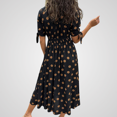 Annalise™ | Elegant Polka Dot Dress