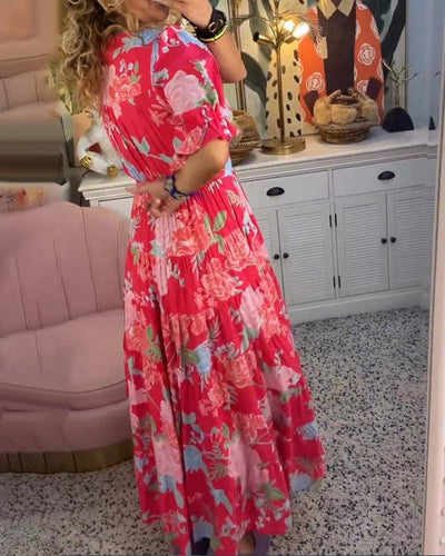 FLORIANA - Vibrant Floral Dress