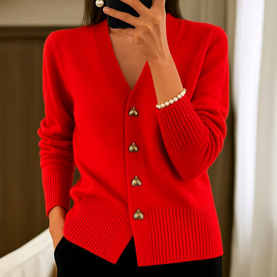 Alyra | Women Buttoned Knit Cardigan | Light Comfort