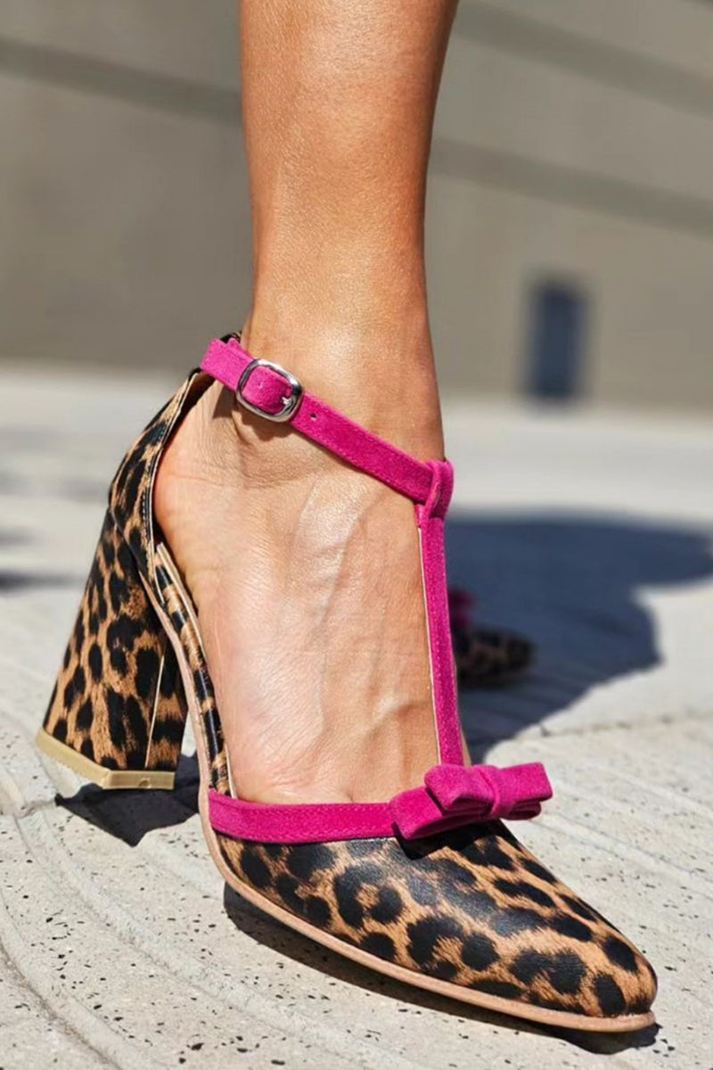 Beauu™ | Green Leopard Print Sandals with Colourful Details