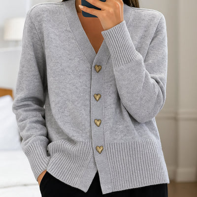 Alyra | Women Buttoned Knit Cardigan | Light Comfort