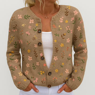 Alina | Women’s Floral Knit Cardigan | Versatile Fit