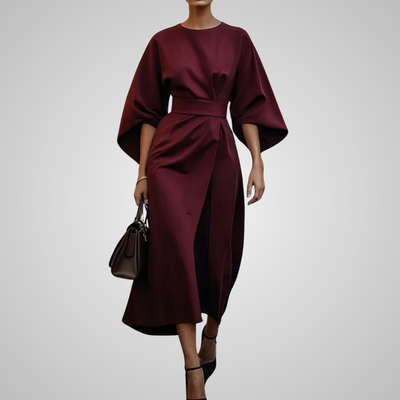 Lora™ | Elegant Dress with Puff Sleeves