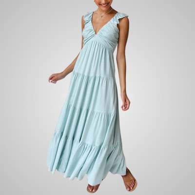 Ophelia™ | Elegant Ruffled Maxi Dress
