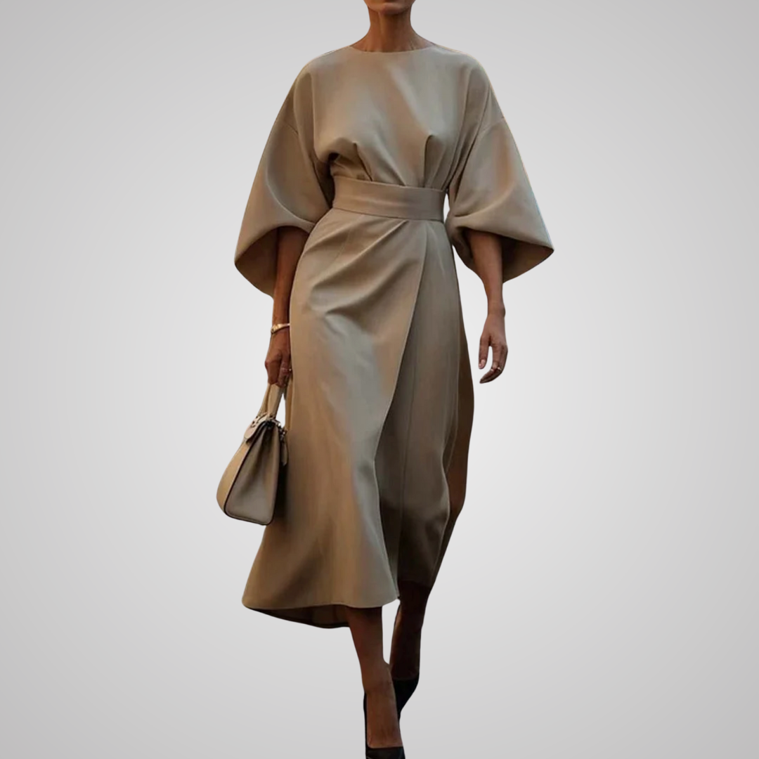 Lora™ | Elegant Dress with Puff Sleeves