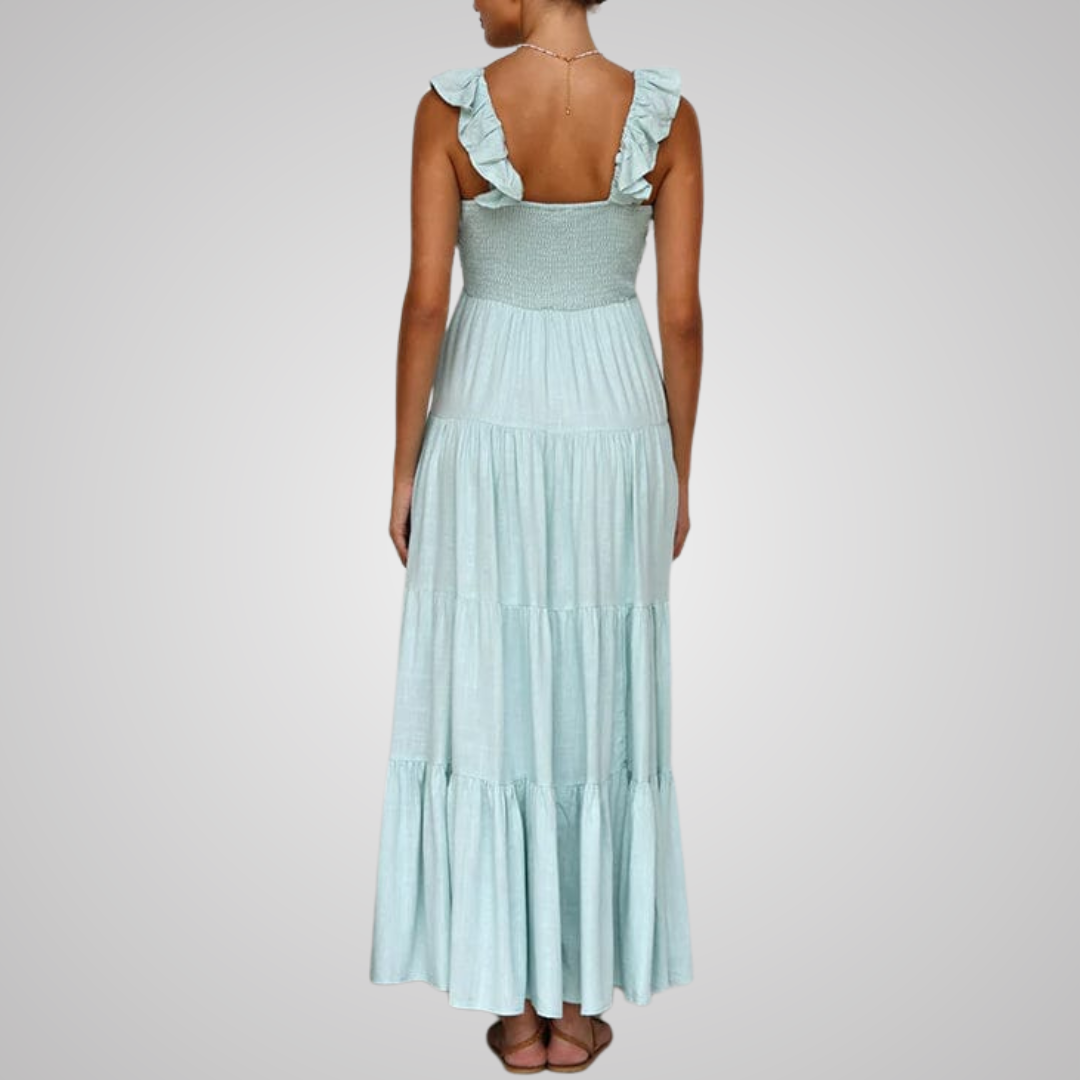 Ophelia™ | Elegant Ruffled Maxi Dress