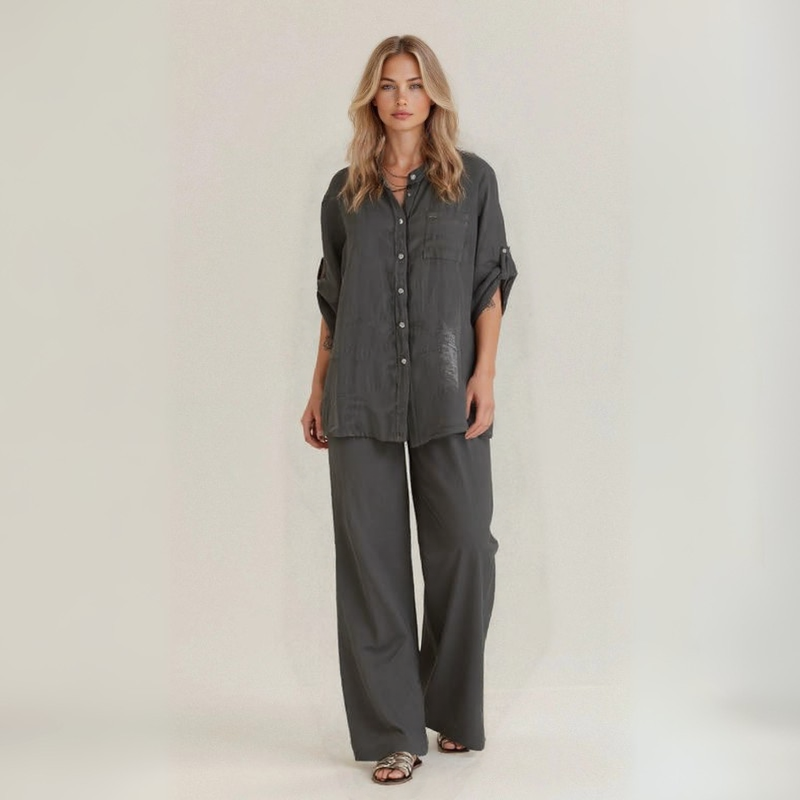 Alba | Casual Two-Piece Set in Handcrafted Linen