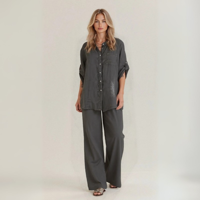 Alba | Casual Two-Piece Set in Handcrafted Linen