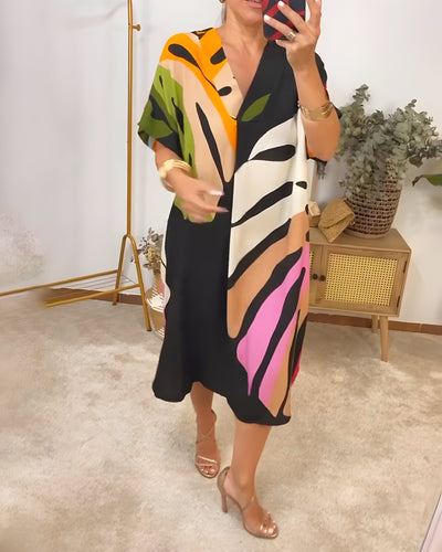 Emelia - Abstract Print Dress