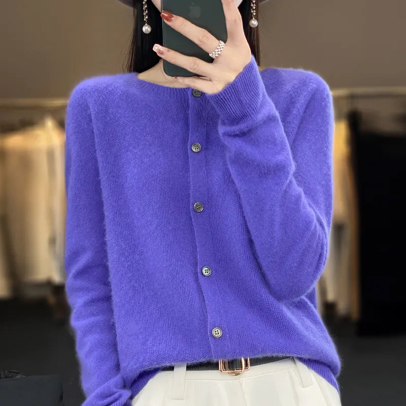 Rhea | Women’s Lightweight Merino Cardigan | Everyday Classic