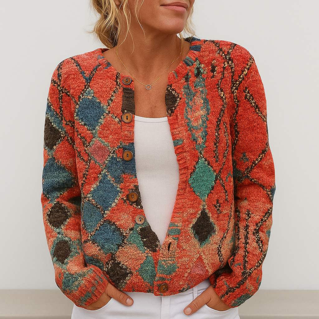Alina | Women’s Floral Knit Cardigan | Versatile Fit