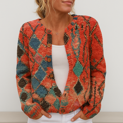 Alina | Women’s Floral Knit Cardigan | Versatile Fit
