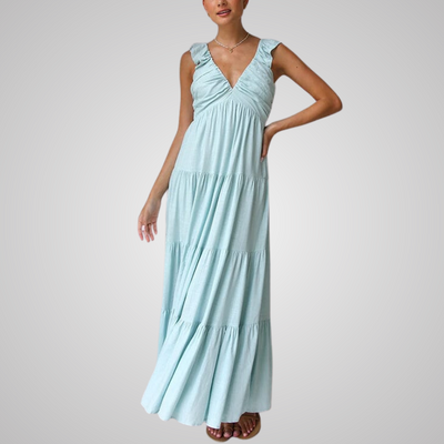 Ophelia™ | Elegant Ruffled Maxi Dress