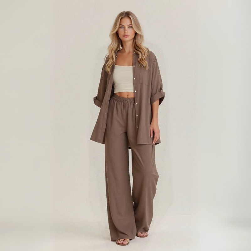 Alba | Casual Two-Piece Set in Handcrafted Linen