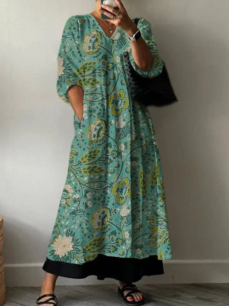 Elegant Print Dress