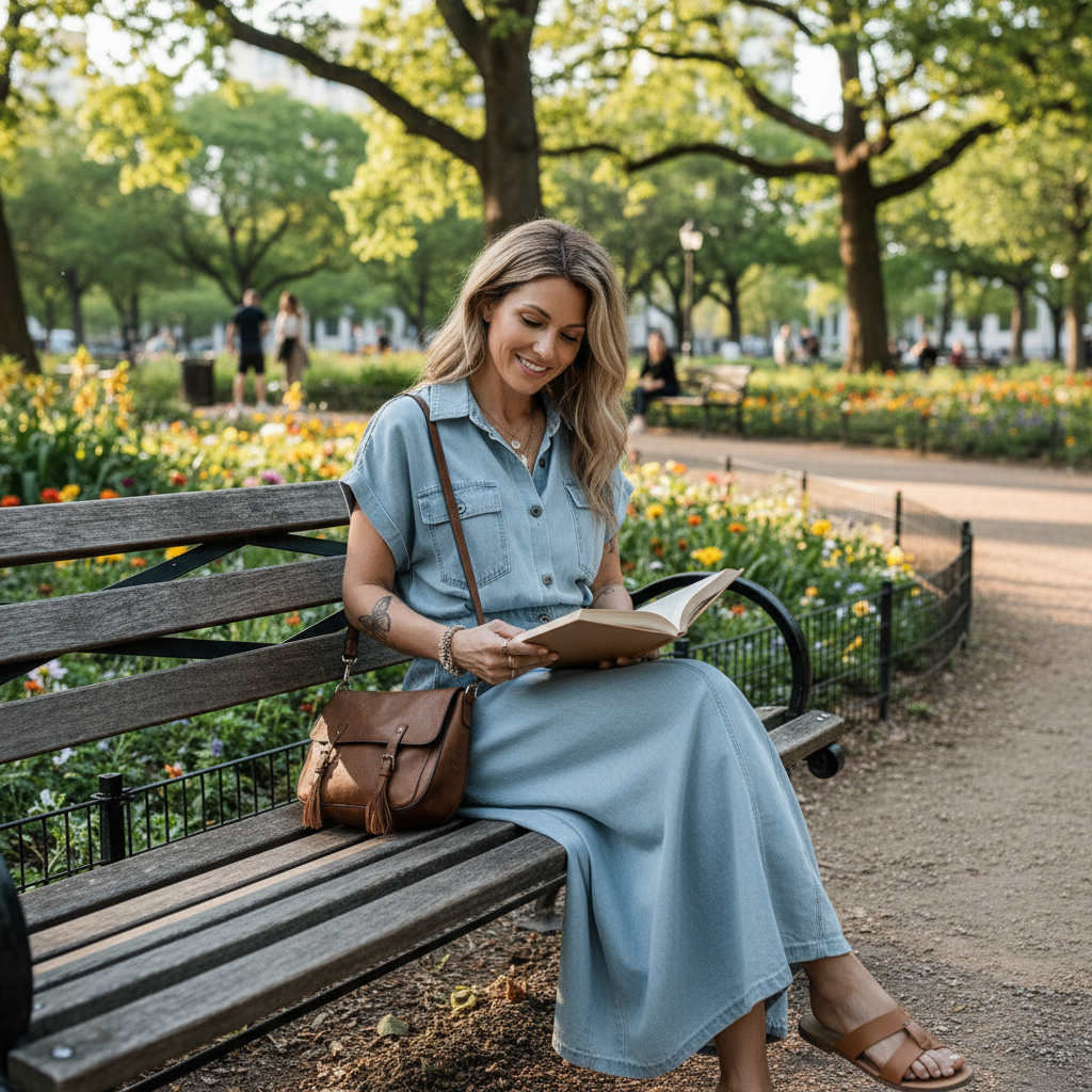 Sofia | Women’s Denim Dress – Elegant, Light & Effortlessly Stylish