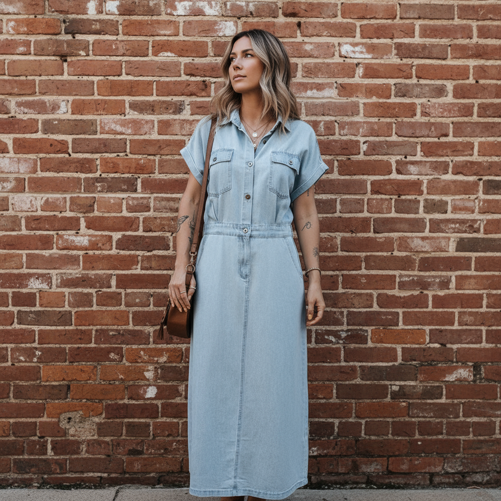 Sofia | Women’s Denim Dress – Elegant, Light & Effortlessly Stylish