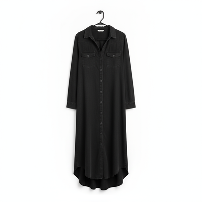 Sofia Long Sleeve Denim Maxi Dress – Effortless Everyday Elegance