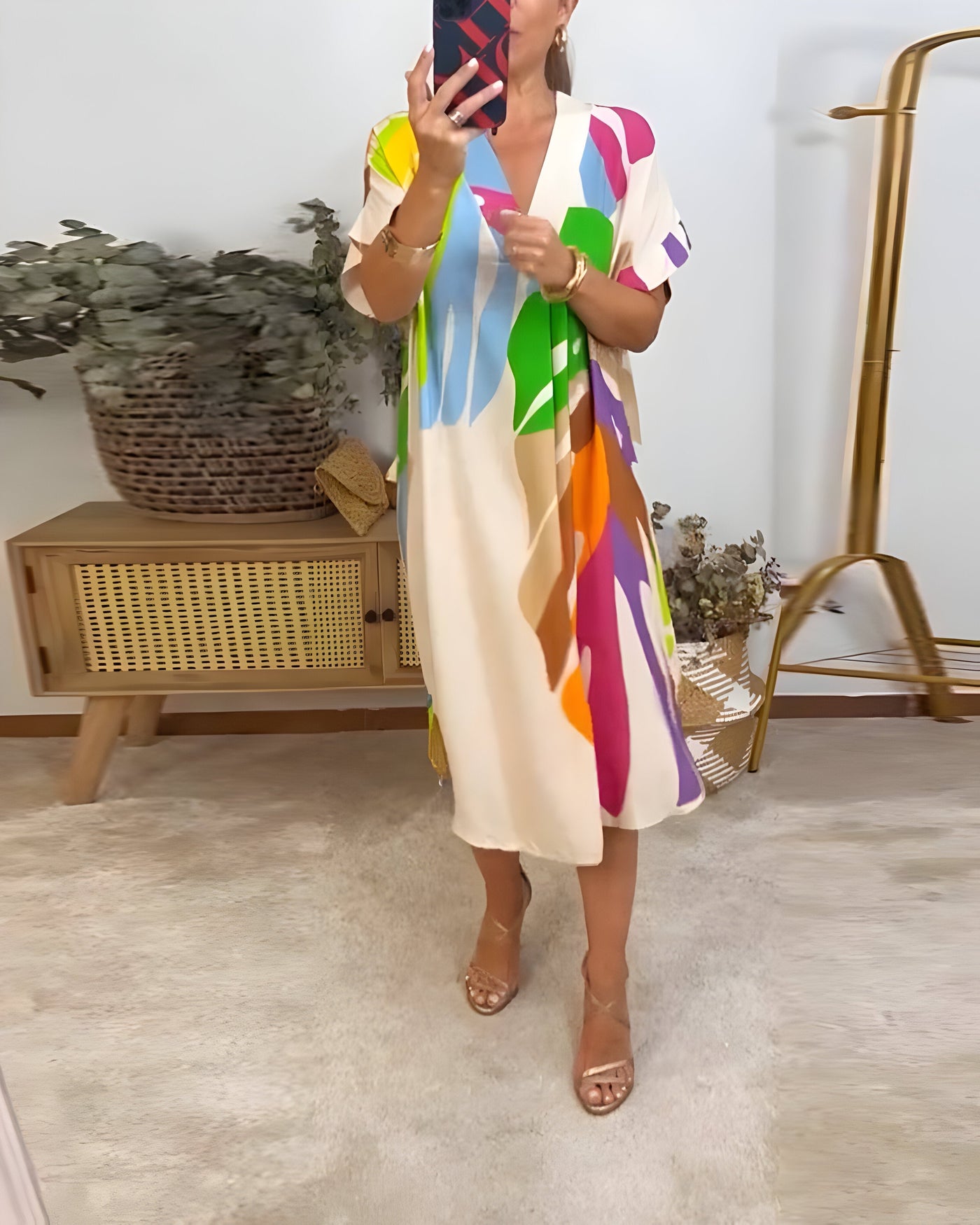 Emelia - Abstract Print Dress