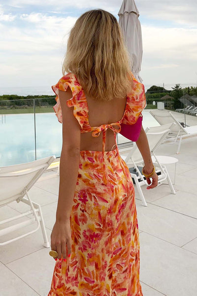 Amabel | Vibrant Ruffled Sundress