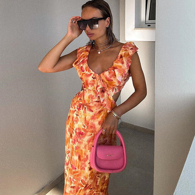 Amabel | Vibrant Ruffled Sundress
