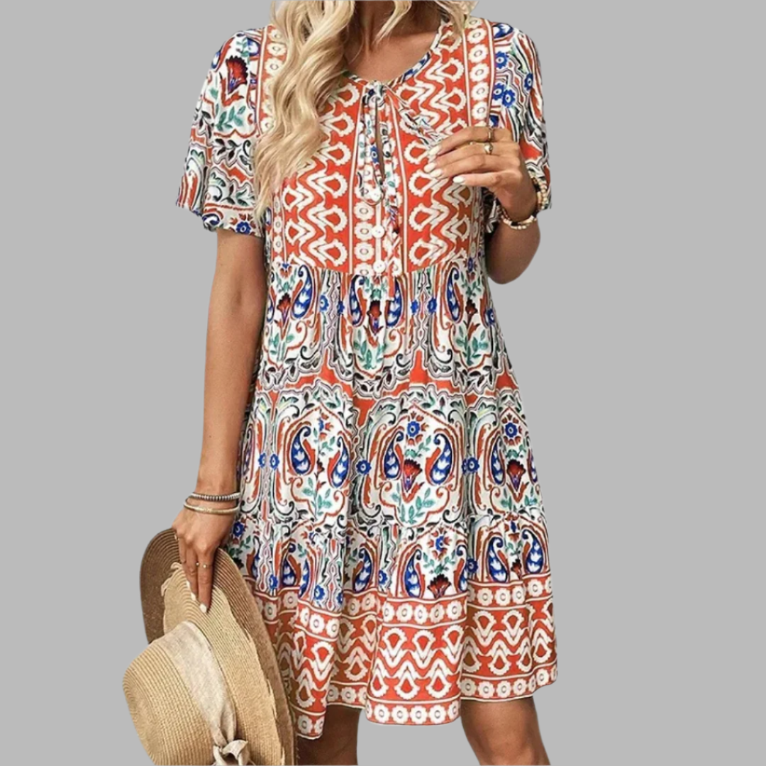 Elegant Women's Dress - Comfortable Knee-Length Office and Evening Wear in Soft Breathable Fabric