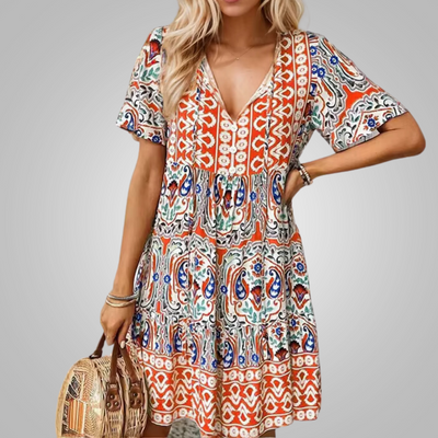 Elegant Women's Dress - Comfortable Knee-Length Office and Evening Wear in Soft Breathable Fabric