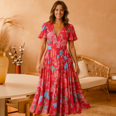 FLORIANA - Vibrant Floral Dress
