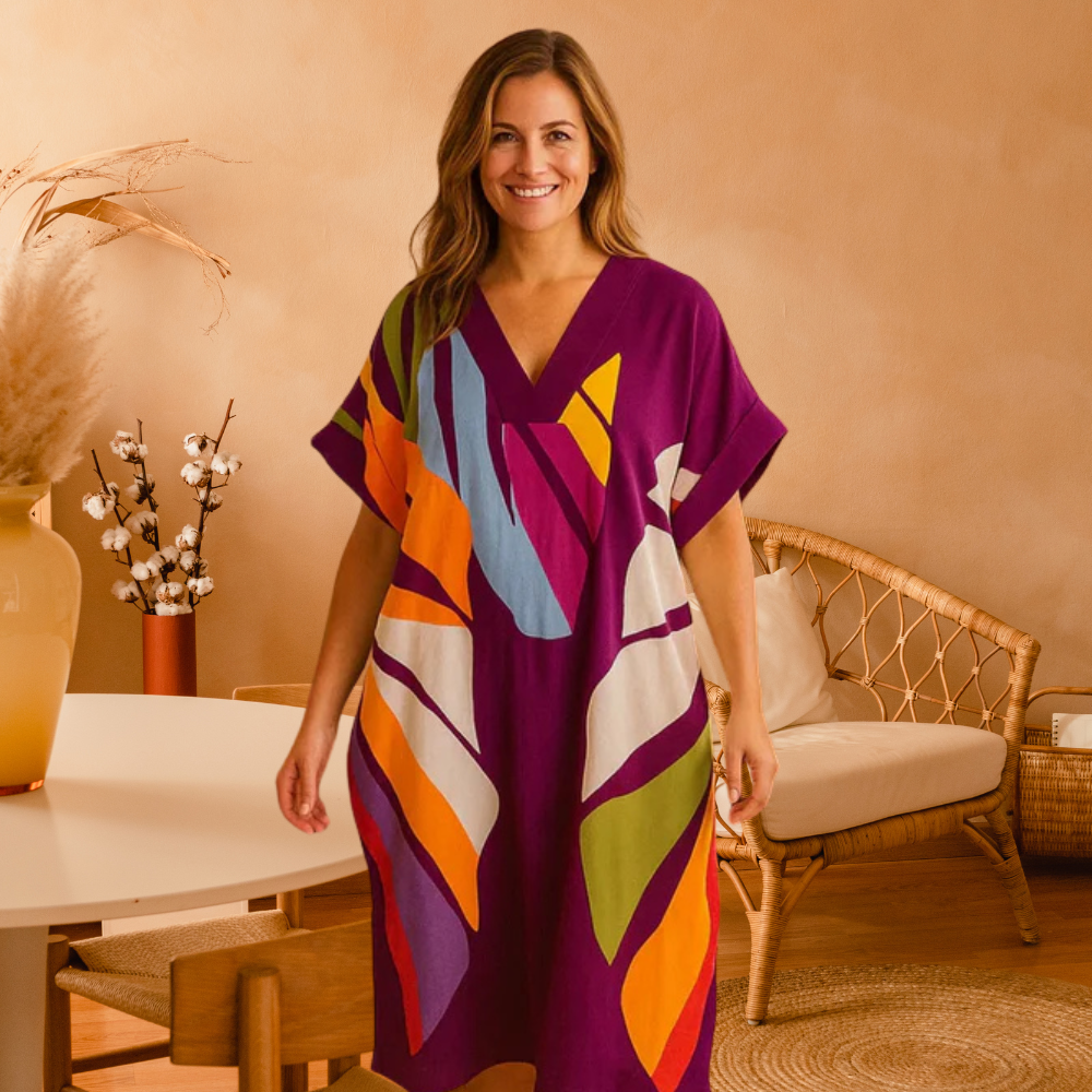 Emelia - Abstract Print Dress