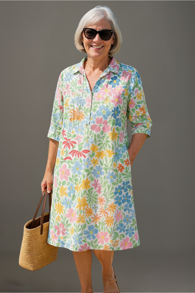 Nadine - Luxe Floral Summer Dress for Effortless Style