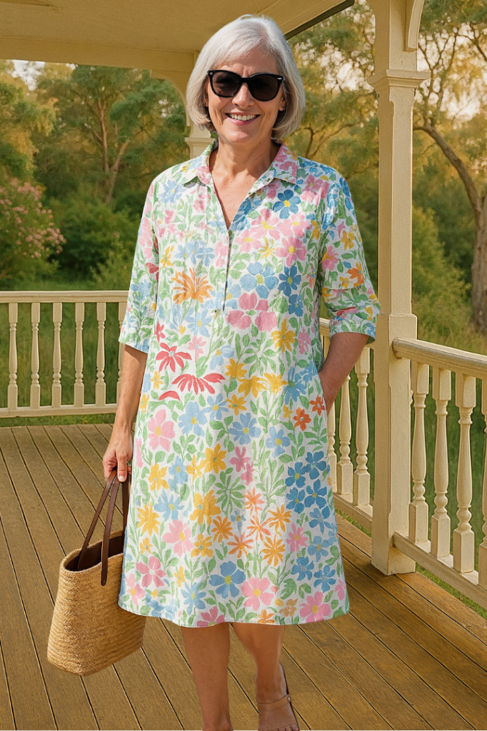 Nadine - Luxe Floral Summer Dress for Effortless Style