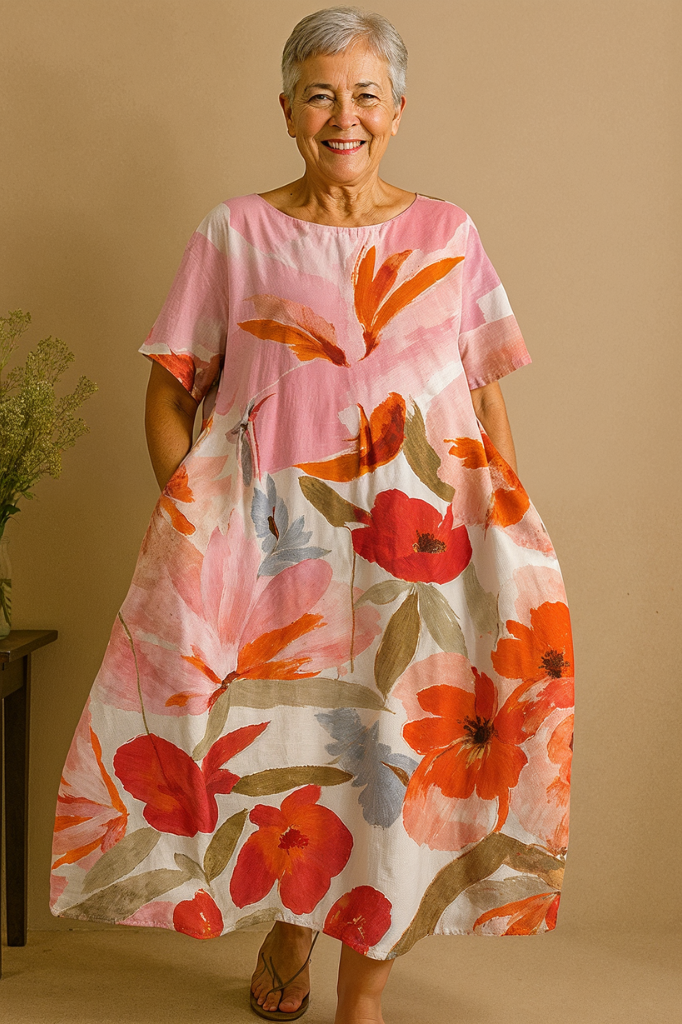 Sunbloom Escape – Tummy Coverage Dress
